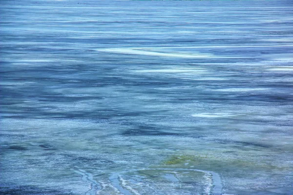 Winter Hintergrund Der Eisigen Oberfläche Des Flusses Textur Von Eis — Stockfoto