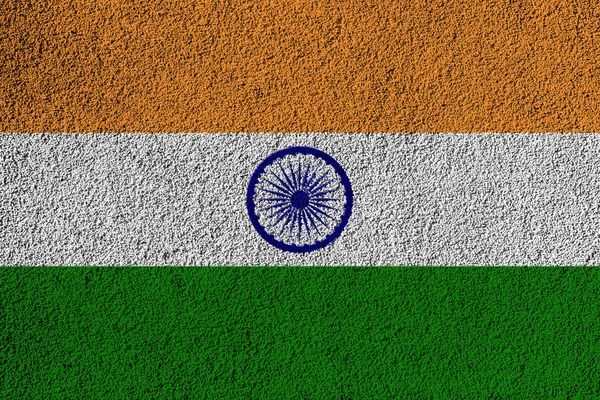 Flag India Cement Wall Texture — Stock Photo, Image