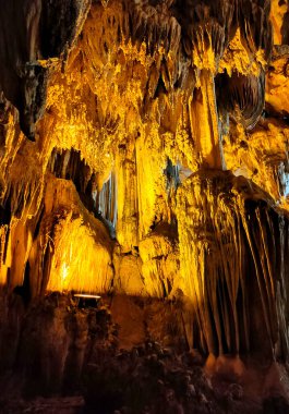 Soyut Doğal Mağara Sarkıtı Buzlu Mağara Jeolojisi