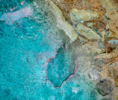 Renkli Mavi Kum Taşı Sert Arkaplan 