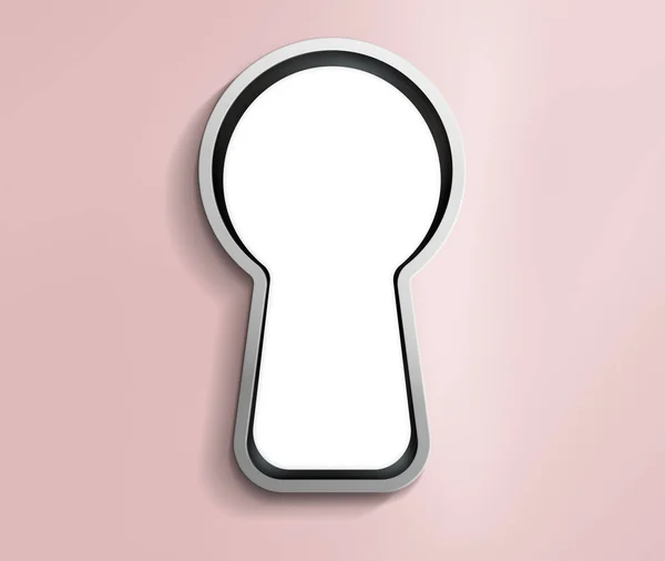 Concepts Peek Secret Something Empty Blank White Space Keyhole Surround — Stock Photo, Image