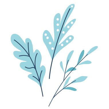 Modern basit şekilde beyaz arkaplanda soyut vektör illüstrasyonunu izole eder