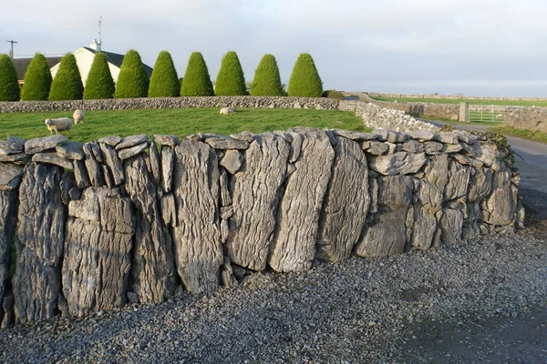 Stenmur Landsbygden — Stockfoto