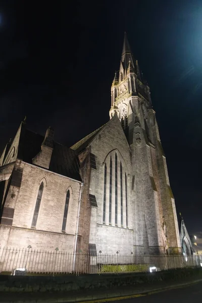 John Catholic Cathedral Limerick Irland Natten — Stockfoto