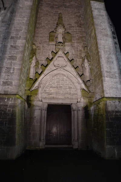 Catedral Católica São João Limerick Irlanda Noite — Fotografia de Stock