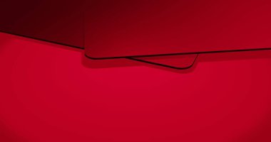 Kırmızı Soyut 3 boyutlu canlı geometrik şekil oluşturma