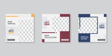 Dijital Pazarlama için Düzenlenebilir Posta Şablonu Sosyal Medya Pankartları