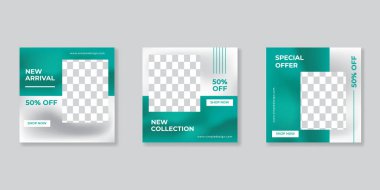 asgari sosyal medya afişi şablon tasarımı