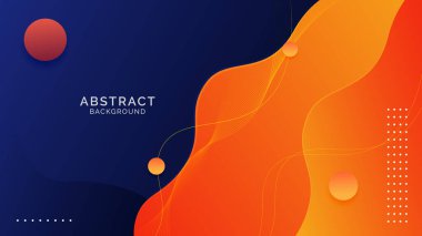 Stil sarı ve mavi sıvı gradyan arkaplan