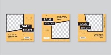 Dijital Pazarlama için Düzenlenebilir Posta Şablonu Sosyal Medya Pankartları