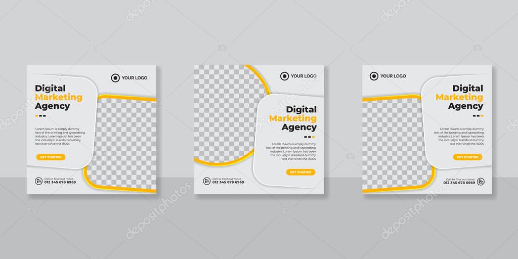 Social media template business agency for digital marketing and business sale promo