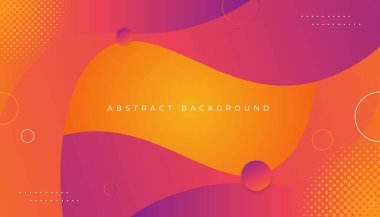 Mor ve sarı eğimli geometrik şekiller arkaplan