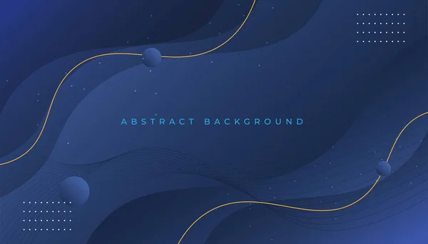 Dynamische Blauwe Achtergrond Met Abstracte Vormen — Stockvector