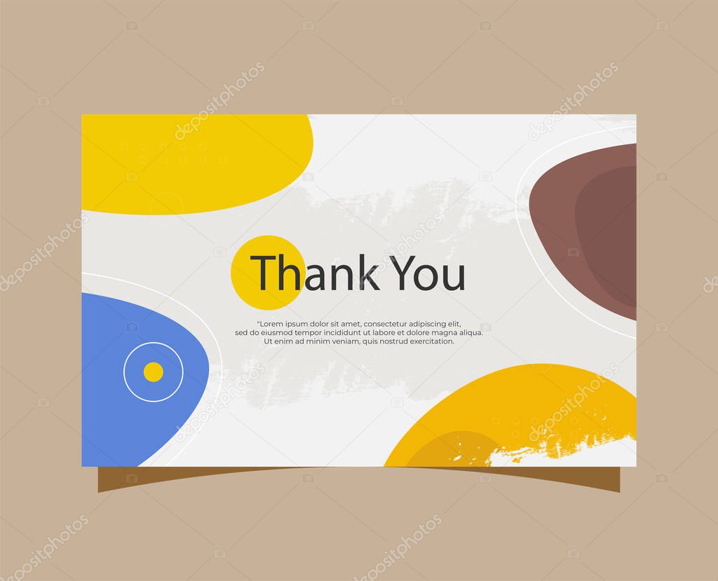 Painted thank you label template