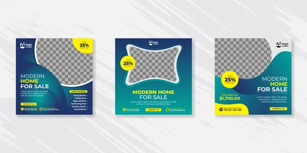 Home Sale Social Media Post Banner Sjabloon — Stockvector