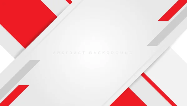 Red White Professional Geometric Background Design — Stockvektor