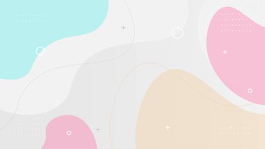 Soyut şekilli Memphis geometrik arkaplanı