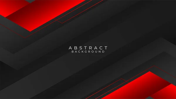 Абстрактна Геометрична Лінія Червоно Чорний Фон — стоковий вектор