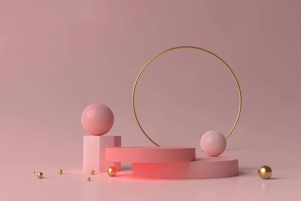 Abstract Pastel Kleur Achtergrond Minimalistische Model Voor Podium Modern Podium — Stockfoto