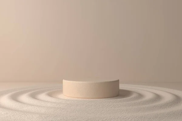 Soyut pastel renk arkaplanı, podyum için minimalist model, modern sahne, ekran veya vitrin, 3D görüntüleme.