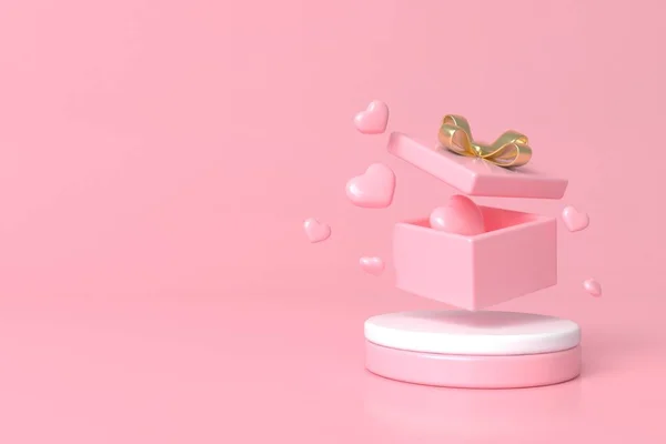 Soyut pastel renk arkaplanı, podyum için minimalist model, modern sahne, ekran veya vitrin, 3D görüntüleme.