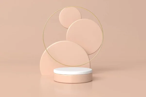 Soyut pastel renk arkaplanı, podyum için minimalist model, modern sahne, ekran veya vitrin, 3D görüntüleme.