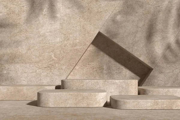 Soyut pastel renk arkaplanı, podyum için minimalist model, modern sahne, ekran veya vitrin, 3D görüntüleme.