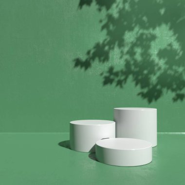 Soyut minimal sahne, kozmetik veya ürün görüntüleme podyumu 3D görüntüleme için tasarım.