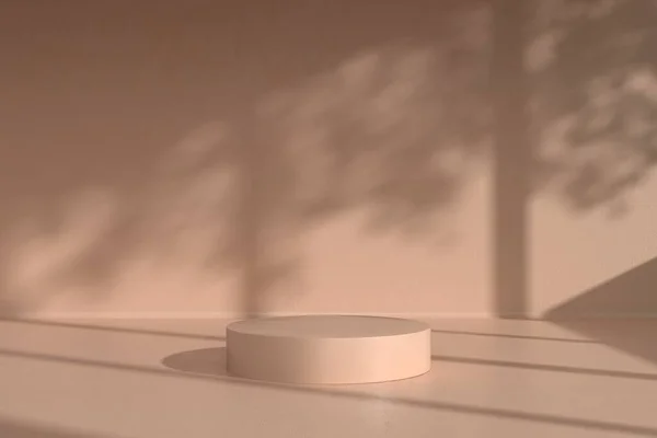 Soyut minimal sahne, kozmetik veya ürün görüntüleme podyumu 3D görüntüleme için tasarım.