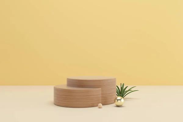 Soyut minimal sahne, kozmetik veya ürün görüntüleme podyumu 3D görüntüleme için tasarım.