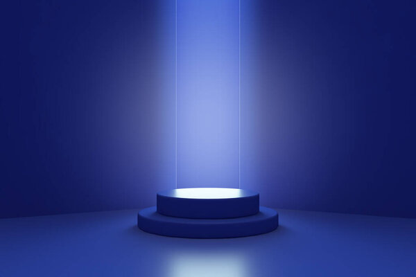 Абстрактная минимальная сцена, дизайн для косметического или товарного показа подиума 3d рендеринга.