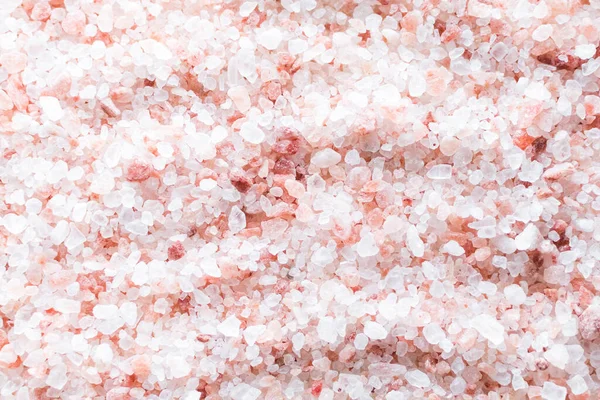 Himalayan Salt Texture Background Design Close Pink Salt Top View — Stok fotoğraf