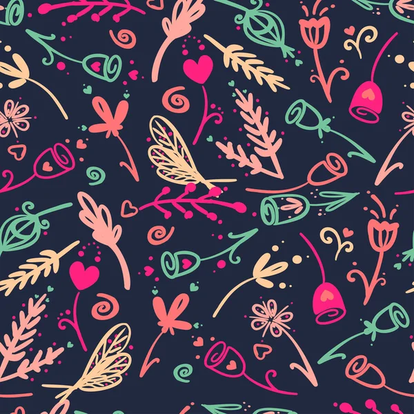 Basit soyut vektör çiçekli, dikdörtgen arka plan. Yaratıcı dekoratif çiçekler, halk tarzında. Aşk, kalp motivasyonu. Pastel mor, sarı, pembe renkler. Baskı, tekstil, kartlar, kıyafetler için tasarım.