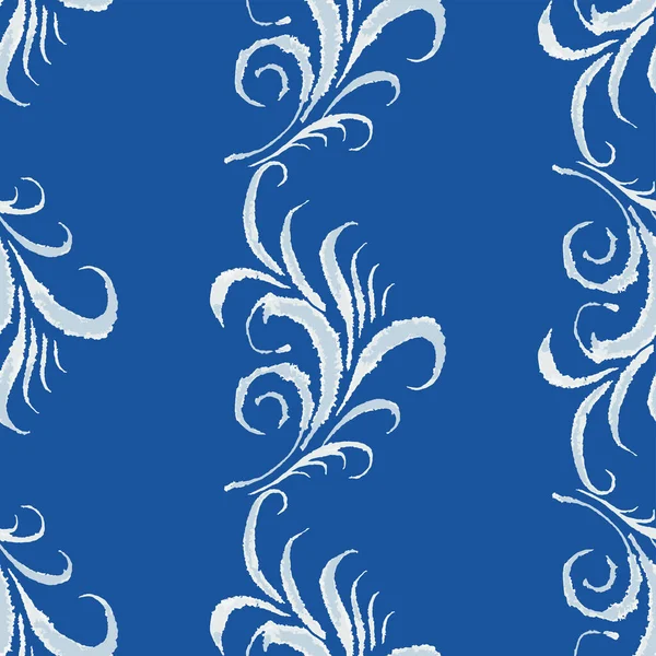 Motif Sans Couture Partir Éléments Décoratifs Floraux Blancs Texturés — Image vectorielle