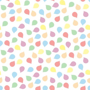 Balonlarla renksiz desen Vektör illüstrasyonu