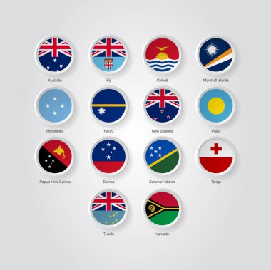 Avustralya ve Okyanusya ülkeleri için 3D kabartma çemberi oluşturuldu.