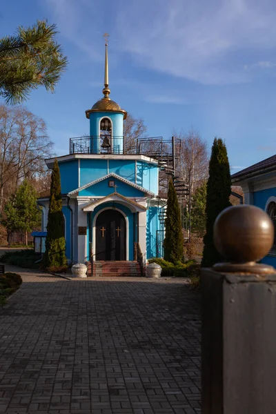Templo Ícone Mãe Deus Primavera Dadora Vida Aldeia Bykovo Rússia — Fotografia de Stock