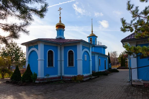 Igreja Capela Mãe Deus Primavera Dadora Vida Bykovo Rússia — Fotografia de Stock