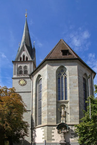 Igreja Santo Estêvão Stephanskirche Cidade Velha Konstanz Alemanha — Fotografia de Stock
