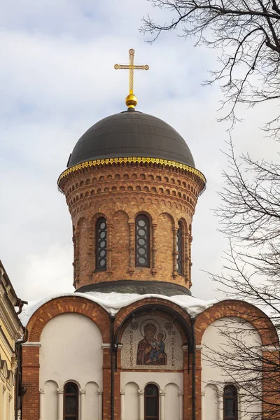 Isten Anyja Ibériai Ikonjának Temploma Irgalmas Nővérek Ibériai Közösségében Moszkva — Stock Fotó