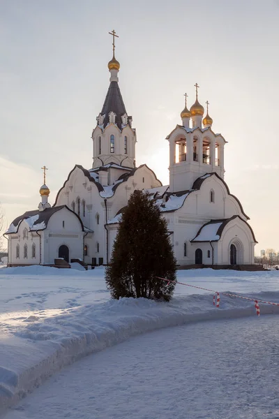 Kirche Der Heiligen Apostel Konstantin Und Helena Mitino Moskau — Stockfoto