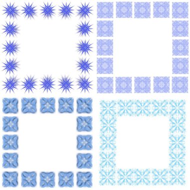 mavi, noel, çerçeve, kar tanesi, element, süs eşyası, beyaz, arkaplan, simetrik, tekstil deseni, el çizimi, bir grafik tabletine desenler, dekor, ambalaj, basılı ürünler, afişler ve el ilanları, tekstil, sanayi, seramik,