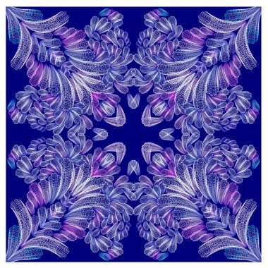 soyut, element, süs, koyu bir arkaplanda, pastel, renkler, simetrik, şablon, yazı için boşluk, elle çizilmiş grafiksel tablet, desen, dekor, ambalaj, basılı ürünler, afişler, el ilanları yaratmak için,
