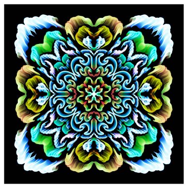 soyut, element, süs, koyu bir arkaplanda, pastel, renkler, simetrik, şablon, yazı için boşluk, elle çizilmiş grafiksel tablet, desen, dekor, ambalaj, basılı ürünler, afişler, el ilanları yaratmak için,