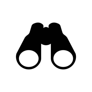 Dürbün alan gözlüğü düz simgesi