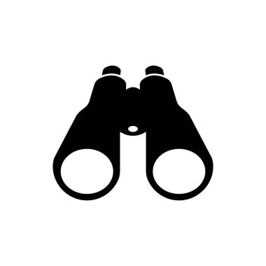 Dürbün alan gözlüğü düz simgesi