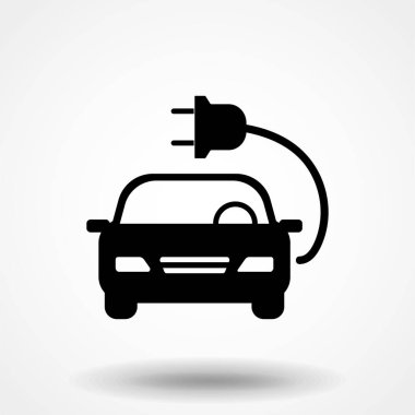 Elektrikli otomatik simge. Düz dizayn. Vektör illüstrasyonu.