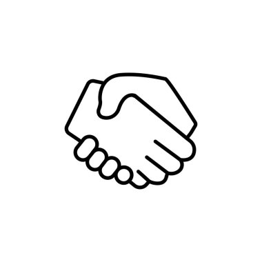 El sıkışma hareketinin modern düz tasarım lineer simgesi, beyaz arkaplanda izole edilmiş siyah ince çizgi çizgisi. Basit vektör simgesi