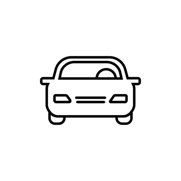 Car Line Icon Für Web Mobile Und Infografiken Vektor Schwarzes — Stockvektor