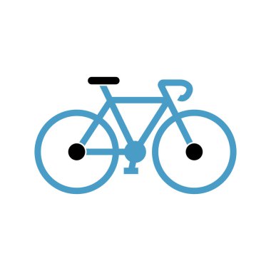 Bisiklet ikonu, bisiklet çizimi vektörü - spor sembolü
